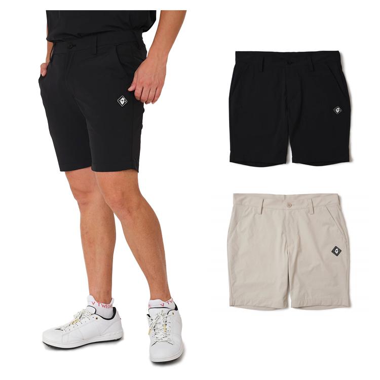 V12 ゴルフ ショートパンツ メンズ メッシュ 撥水 ストレッチ 短パン ハーフパンツ 無地 ロゴ シンプル ゴルフウェア ブランド ロゴ V122510-HP05 V12 ゴルフ ショートパンツ メンズ メッシュ 撥水 ストレッチ 短パン