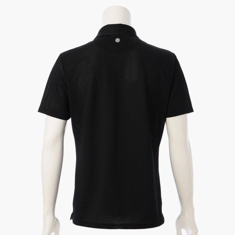 美品BRIEFING ポロシャツ M ブラック ブリーフィング ゴルフウェア 半袖シャツ 春 夏 MS LOGO LINE