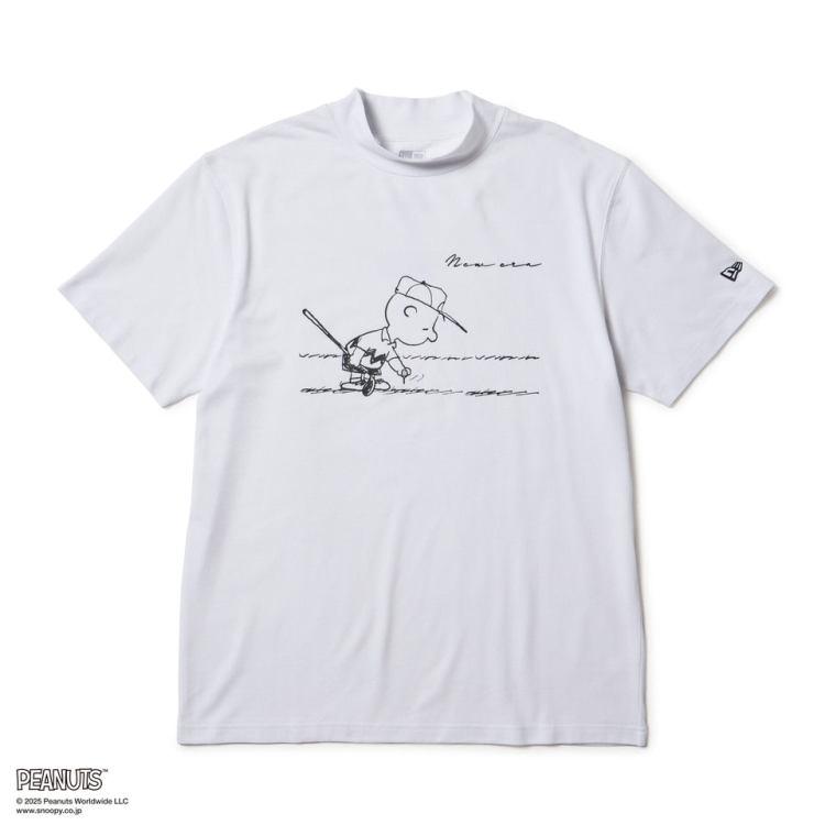 ニューエラゴルフ　モックネックシャツ　ドライPEANUTS スヌーピー ニューエラゴルフ モックネックシャツ ドライPEANUTS スヌーピー