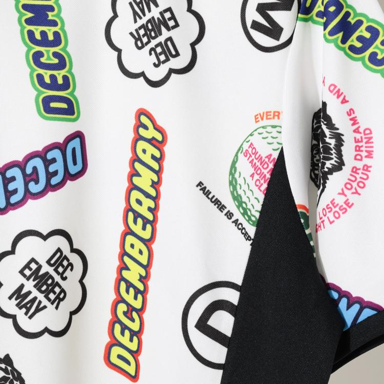 ディセンバーメイ ゴルフ モックシャツ メンズ 半袖 ハイネック