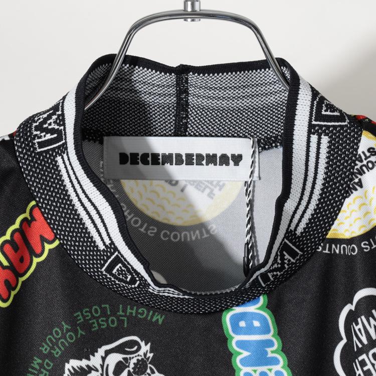 ディセンバーメイ ゴルフ モックシャツ メンズ 半袖 ハイネック