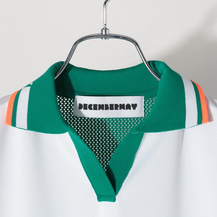 ディセンバーメイ ゴルフ ポロシャツ レディース 半袖 シャツ スキッパーポロ ニット メッシュ ストレッチ 軽量 吸水速乾 COOLMAX ゴルフウェア ブランド DECEMBERMAY 2-505-1029 ディセンバーメイ ゴルフ ポロシャツ レディース 半袖 シャツ