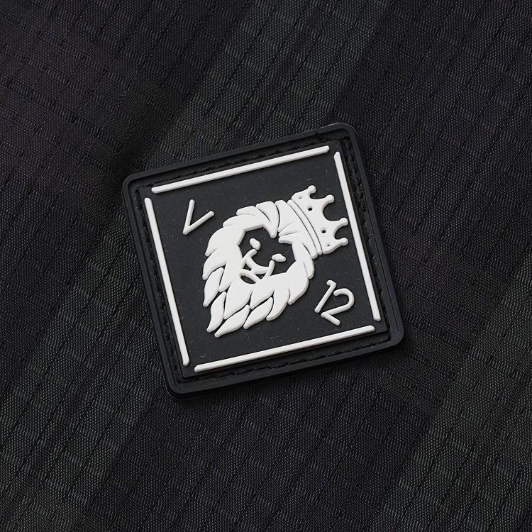 【新品】V12 ゴルフ　メンズ　半袖モックネック　メッシュ　黒　XL V12 ゴルフ モックシャツ メンズ 半袖 シャツ ハイネック モック