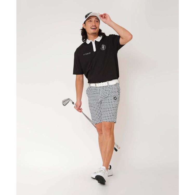 V12 ゴルフ ポロシャツ メンズ 半袖 シャツ ゴルフポロ ストレッチ 撥水 速乾性 軽量 無地 ロゴ ゴルフウェア ブランド V122510-PL02 V12（ヴィ・トゥエルヴ） ゴルフ ポロシャツ メンズ 半袖 シャツ