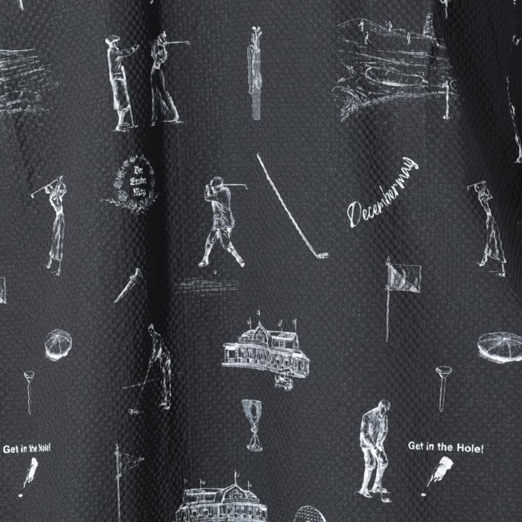 ディセンバーメイ ゴルフ シャツ メンズ 半袖 シアサッカー ストレッチ