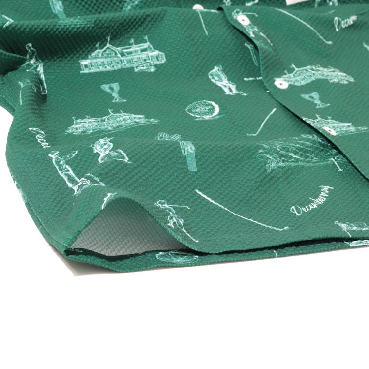 Decembermay 半袖シャツ ディセンバーメイ ゴルフ シャツ メンズ 半袖 シアサッカー