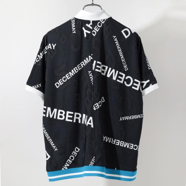 ディセンバーメイ ゴルフ ポロシャツ レディース 半袖 ドルマンスリーブ シャツ ドルマンポロ ポロカラー 総柄 ロゴ ゴルフウェア ブランド DECEMBERMAY 2-505-0154 ディセンバーメイ ゴルフ ポロシャツ レディース 半袖 ドルマン