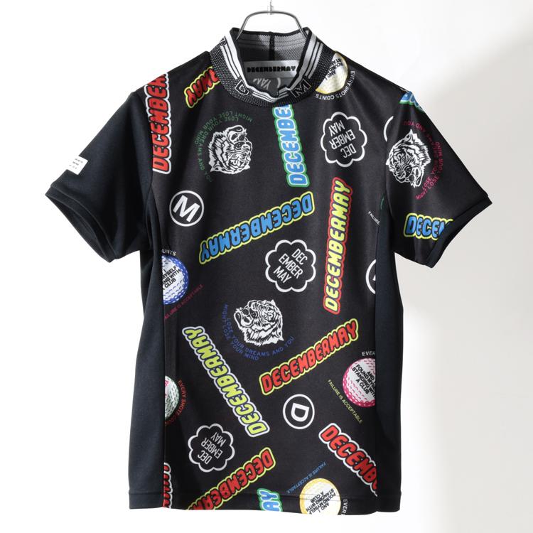 ディセンバーメイ ゴルフ モックシャツ レディース 半袖 ハイネック