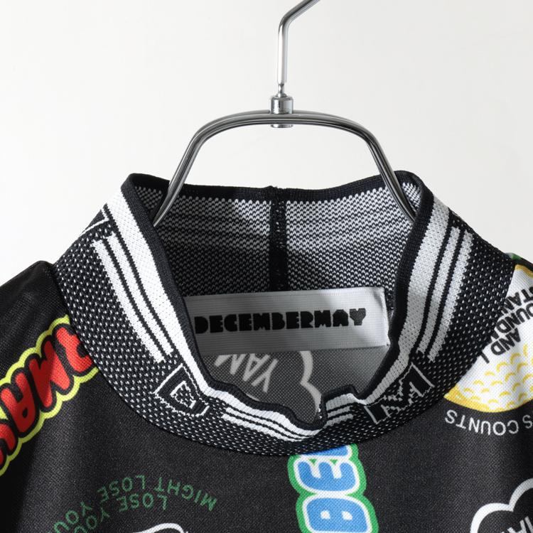 ディセンバーメイ ゴルフ モックシャツ レディース 半袖 ハイネック