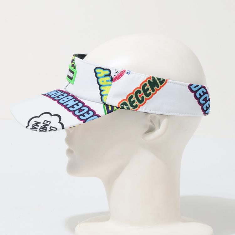 ディセンバーメイ ゴルフ サンバイザー メンズ レディース 帽子 UV