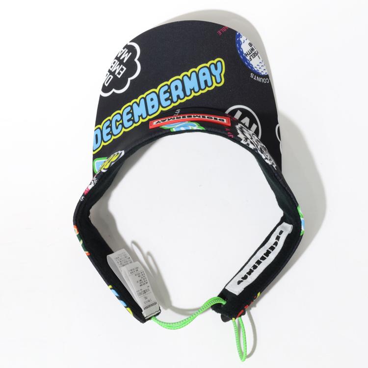 ディセンバーメイ ゴルフ サンバイザー メンズ レディース 帽子 UV