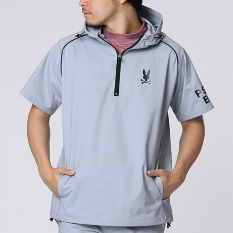 Psycho Bunny（サイコバニー） ゴルフ フーディー メンズ 半袖