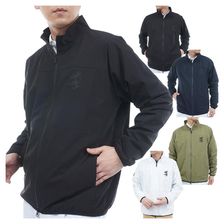 アドミラルゴルフ ジャケット メンズ 長袖 フルジップ ウィンドジャケット 撥水 ストレッチ ゴルフウェア ブランド ロゴ 無地 ADMA562 Admiral golf Admiral Golf（アドミラルゴルフ） ジャケット メンズ 長袖 フルジップ