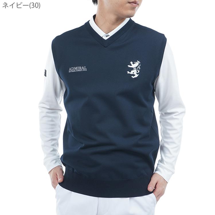 Admiral Golf アドミラルゴルフ ベスト メンズ Vネック ニット