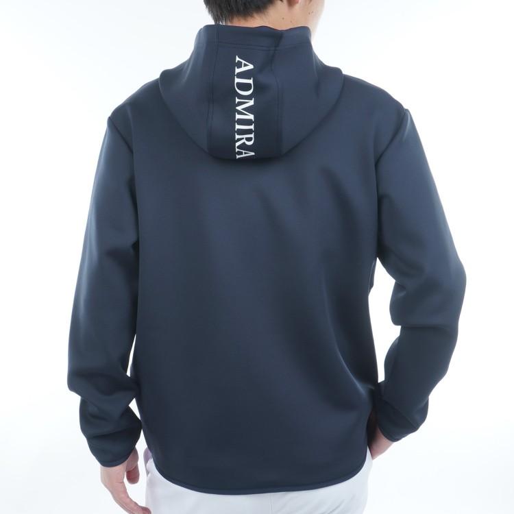 アドミラルゴルフ パーカー メンズ 長袖 ダンボール フーディー 吸水速乾 ストレッチ 軽量 ゴルフウェア ブランド 無地 秋 冬 ADMA550 Admiral golf Admiral Golf（アドミラルゴルフ） パーカー メンズ 長袖 ダンボール