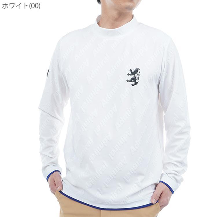 【新品未使用】Admiral Golf モックネック長袖シャツ Admiral Golf（アドミラルゴルフ） シャツ モックシャツ メンズ 長袖