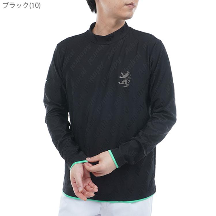 【新品未使用】Admiral Golf モックネック長袖シャツ Admiral Golf（アドミラルゴルフ） シャツ モックシャツ メンズ 長袖