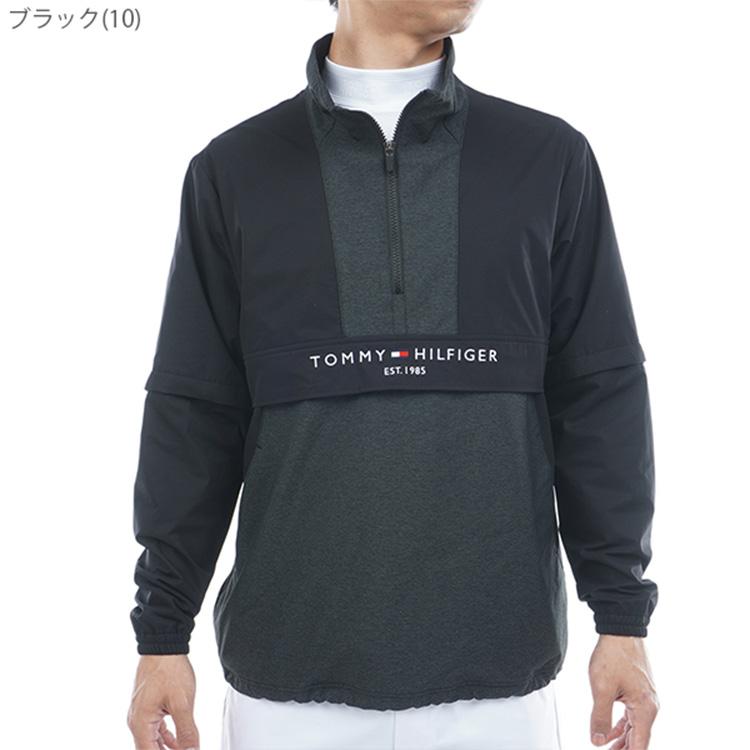 トミーヒルフィガー ゴルフ ブルゾン メンズ 長袖 ジャケット ウインドジャケット フルジップ 撥水 ストレッチ 防風 2WAY ゴルフウェア ブランド 無地 春 秋 冬 THMA550 TOMMY HILFIGER GOLF（トミー ヒルフィガー ゴルフ） トミー