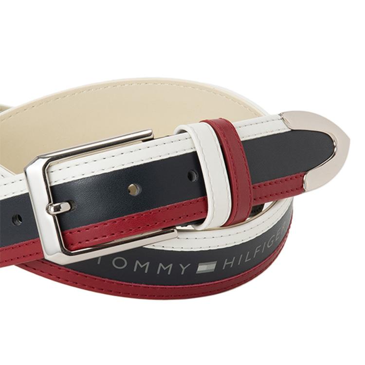 トミーヒルフィガー ゴルフ ベルト メンズ レディース バックル 合皮