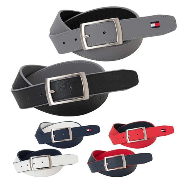 トミーヒルフィガー ゴルフ ベルト メンズ レディース リバーシブル フリーカット可能 ロゴ ゴルフウェア ブランド 無地 春 夏 秋 冬 THMB5FV2   GOLF TOMMY HILFIGER GOLF（トミー ヒルフィガー ゴルフ） トミー