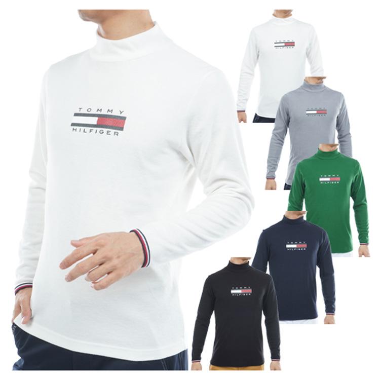 新品　トミーヒルフィガーゴルフ　ハイネックシャツ　モックネック　長袖　ホワイト TOMMY HILFIGER GOLF（トミー ヒルフィガー ゴルフ） トミー