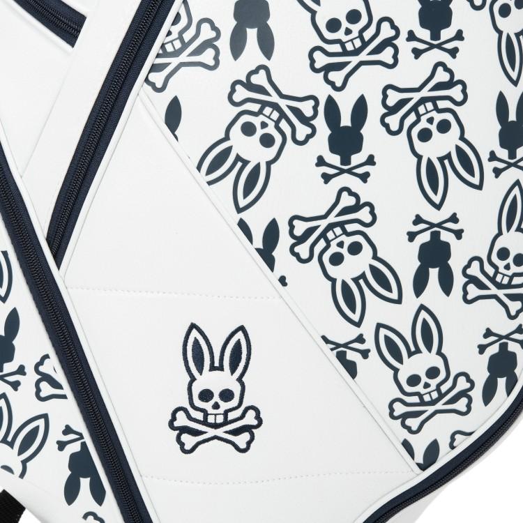 まるまる※Psycho Bunny キャディバッグ 総柄 Psycho Bunny サイコ