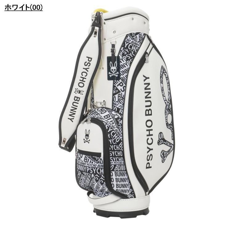 希少!! Psycho Bunny キャディバッグ ホワイト おしゃれ Psycho Bunny（サイコバニー） ゴルフ キャディバッグ メンズ 9.0型 5