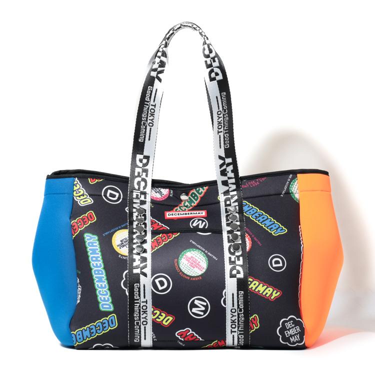 ディセンバーメイ ゴルフ トートバッグ メンズ レディース 2WAY 大きい トート バッグ ゴルフバッグ 防水 ネオプレーン 旅行 スポーツ 総柄 ブランド 3-999-8527 DECEMBERMAY ディセンバーメイ ゴルフ トートバッグ メンズ レディース 2WAY 大きい