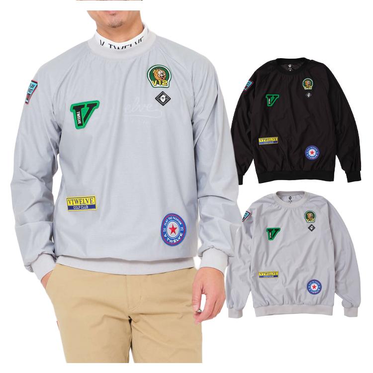V12（ヴィ・トゥエルヴ） ゴルフ ジャケット メンズ プルオーバー 長袖