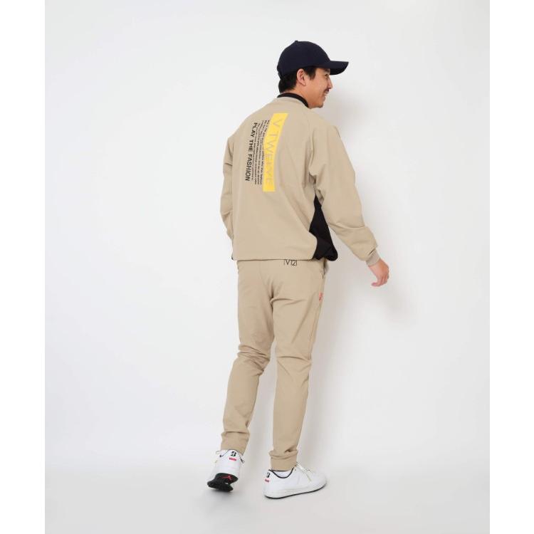 V12 ゴルフ ジャケット メンズ スニード ブルゾン 長袖 クルーネック ストレッチ 撥水 無地 ゴルフウェア ブランド V122520-JK02 V12 GOLF V12（ヴィ・トゥエルヴ） ゴルフ ジャケット メンズ スニード ブルゾン