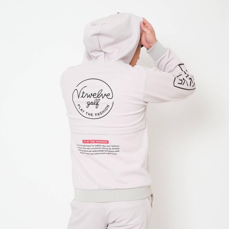 V12（ヴィ・トゥエルヴ） ゴルフ パーカー メンズ 長袖 プルオーバー