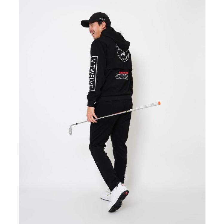 V12 ゴルフ パーカー メンズ 長袖 プルオーバー ストレッチ トレーナー フード 無地 ゴルフウェア ブランド V122520-SW02 V12 GOLF V12（ヴィ・トゥエルヴ） ゴルフ パーカー メンズ 長袖 プルオーバー