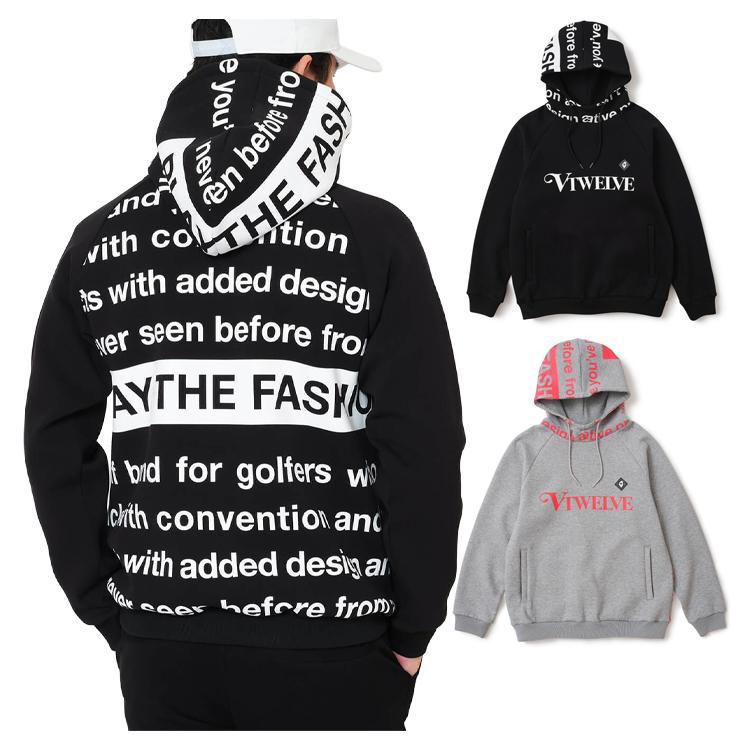 V12（ヴィ・トゥエルヴ） ゴルフ パーカー メンズ 長袖 プルオーバー