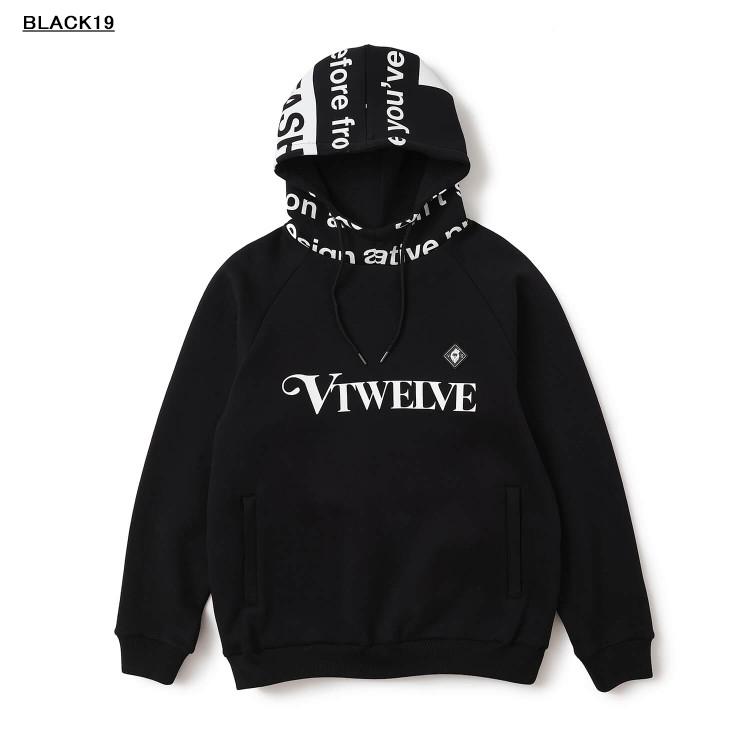 V12 ゴルフ パーカー メンズ 長袖 プルオーバー ストレッチ トレーナー フード 無地 ロゴ ゴルフウェア ブランド V122520-SW11 V12 GOLF V12（ヴィ・トゥエルヴ） ゴルフ パーカー メンズ 長袖 プルオーバー