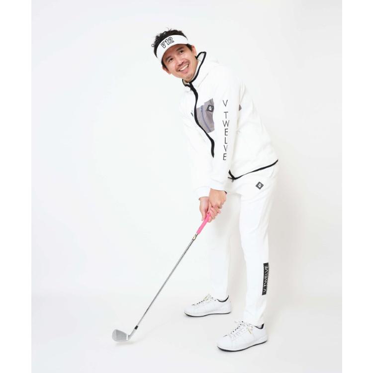 V12（ヴィ・トゥエルヴ） ゴルフ パーカー メンズ 長袖 フルジップ