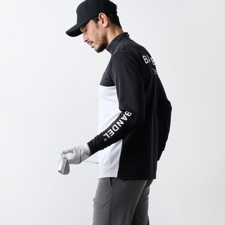 BANDEL GOLF ブラックモックネック BANDEL（バンデル） ゴルフ モックシャツ メンズ 長袖 シャツ