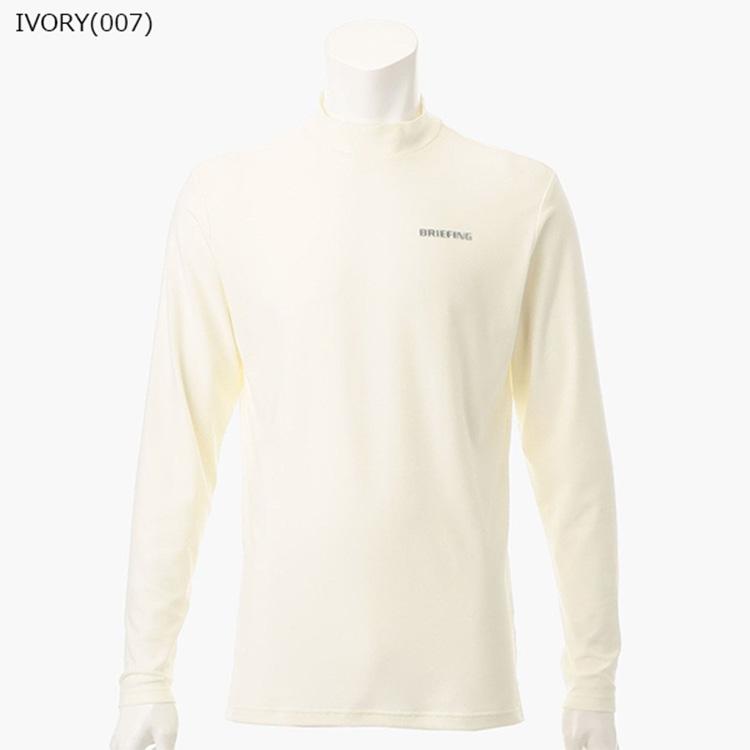 ブリーフィング ゴルフ モックシャツ メンズ 長袖 シャツ ハイネック モックネック 起毛 保温性 抗ピル ストレッチ スエード調 セミマット ゴルフウェア ブランド ロゴ BRIEFING GOLF BRG253M34 BRIEFING GOLF（ブリーフィングゴルフ） ブリーフィング ゴルフ モック
