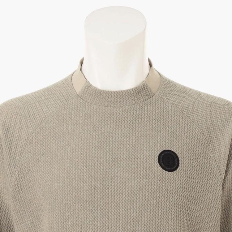 美品　BRIEFING ブリーフィング　裏起毛長袖モックネックシャツ ブリーフィング モックネック ブリーフィングゴルフ BR 裏起毛モック