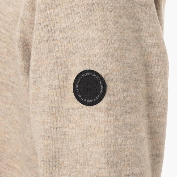 ブリーフィング　クルーネックセーター　ベージュ BRIEFING GOLF（ブリーフィングゴルフ） ブリーフィング ゴルフ