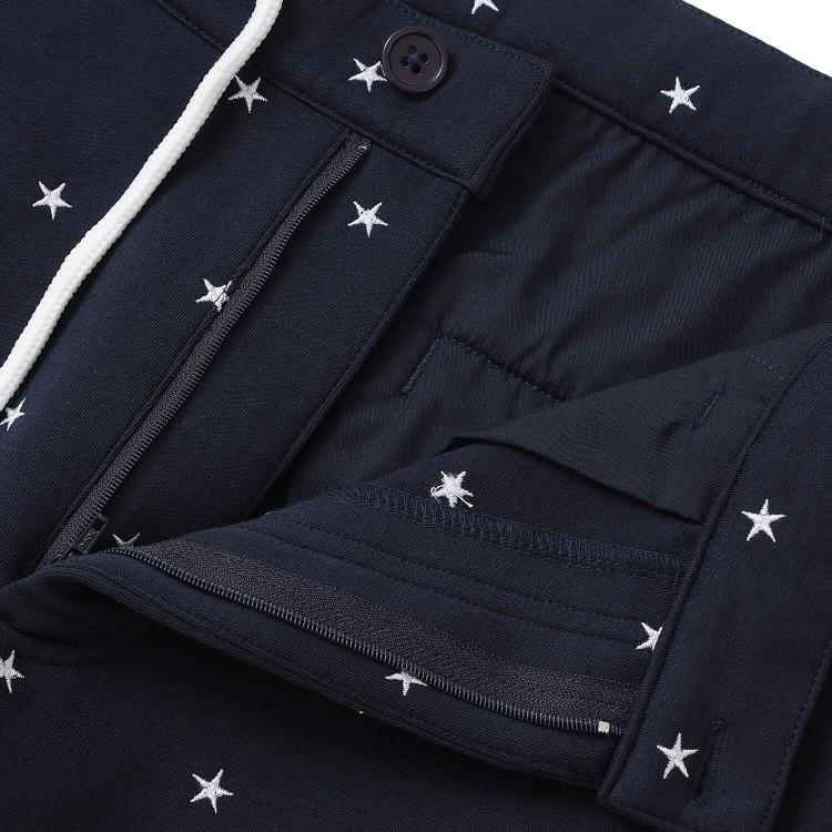 V12 ゴルフ パンツ メンズ ロングパンツ ストレッチ ウエストゴム 総柄 星柄 ゴルフウェア ブランド ロゴ V122520-PN04 V12 GOLF V12（ヴィ・トゥエルヴ） ゴルフ パンツ メンズ ロングパンツ