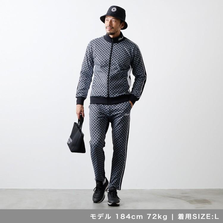 バンデル ゴルフ ブルゾン メンズ 長袖 フルジップ ストレッチ 保温 裏起毛 総柄 バックロゴ ライン ジャケット ゴルフウェア ブランド BANDEL GOLF BGS-5AASLB_16