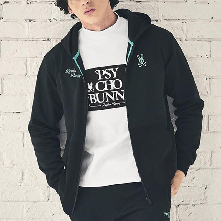Psycho Bunny（サイコバニー） ゴルフ モックシャツ メンズ 長袖