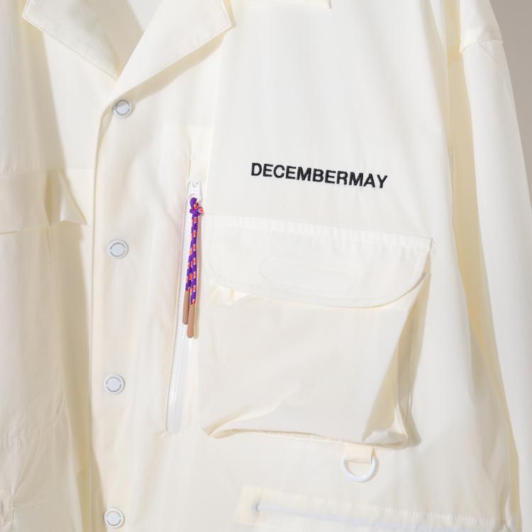 ディセンバーメイ ゴルフ コーチジャケット メンズ レディース 長袖 トップス ライトアウター シャツジャケット 軽量 弱撥水 防風 アウター ブランド DECEMBERMAY 4-512-1508 ディセンバーメイ ゴルフ コーチジャケット メンズ レディース 長袖