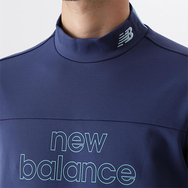 ニューバランスゴルフ吸汗速乾性・ストレッチ・UPF40+モックネックサイズL新品 UV ストレッチ 長袖 モックネック プルオーバー (MENS) | new balance