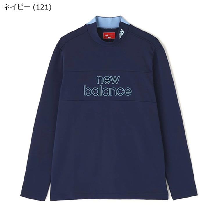 新品　NEW BALANCE GOLF ロゴジャガード　長袖モックネックシャツ New Balance（ニューバランス） セール♪ メンズ モノグラムジャカード