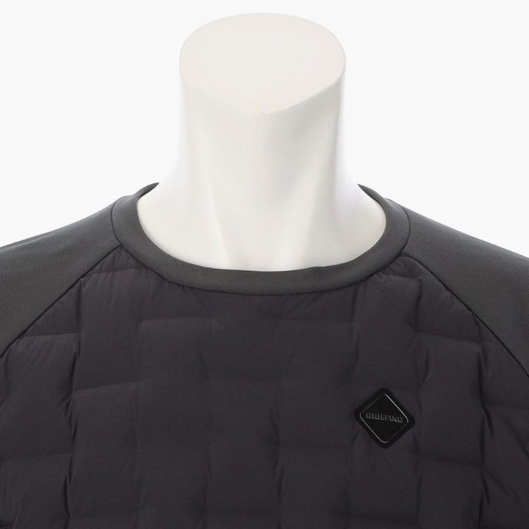 ブリーフィング ゴルフ トレーナー メンズ ダウン クルーネック プルオーバー フリース ストレッチ 保温 軽量 ロゴテープ ゴルフウェア ブランド 無地 ロゴ BRIEFING GOLF BRG253M55 BRIEFING GOLF（ブリーフィングゴルフ） ブリーフィング ゴルフ