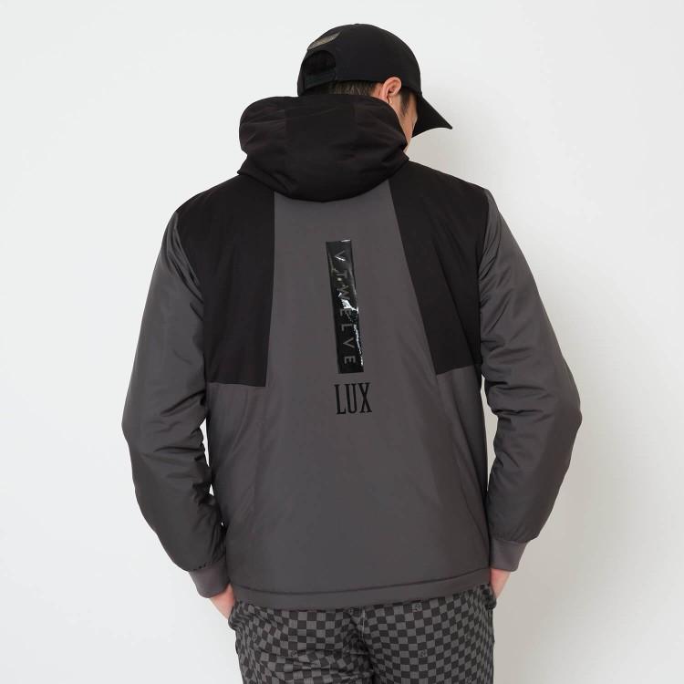 R*様 V TWELVE LUX ブラックジャケット V12（ヴィ・トゥエルヴ） ゴルフ ジャケット メンズ 長袖 LUX ブルゾン
