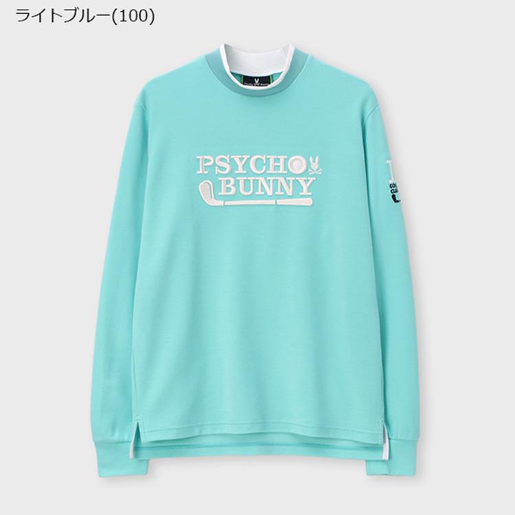 Psycho Bunny（サイコバニー） ゴルフ モックシャツ メンズ 長袖