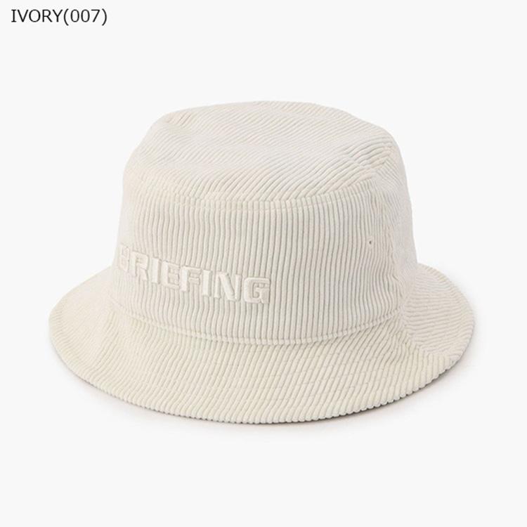 ブリーフィング ゴルフ バケットハット メンズ ハット 帽子 コーデュロイ バケツハット リサイクルポリエステル ゴルフキャップ ゴルフウェア 無地 シンプル ロゴ ブランド BRIEFING GOLF BRG253MB2 BRIEFING GOLF（ブリーフィングゴルフ） ブリーフィング ゴルフ