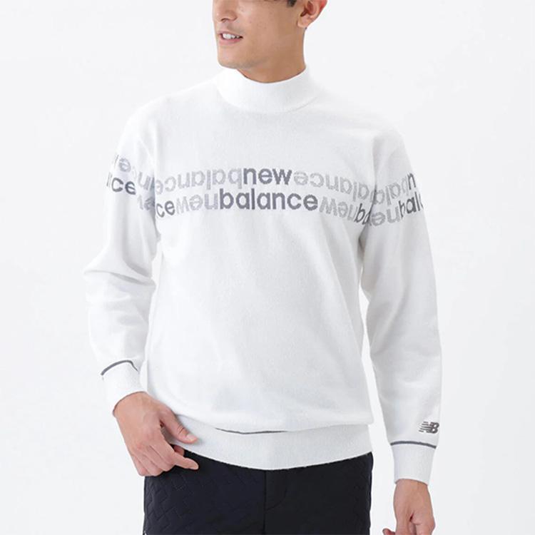 ニューバランス ゴルフ トレーナー メンズ 長袖 ニット ハイネック プルオーバー ストレッチ 軽量 保温 ゴルフウェア ロゴ ブランド 0125274001 New Balance golf New Balance Golf（ニューバランスゴルフ） ニューバランス ゴルフ